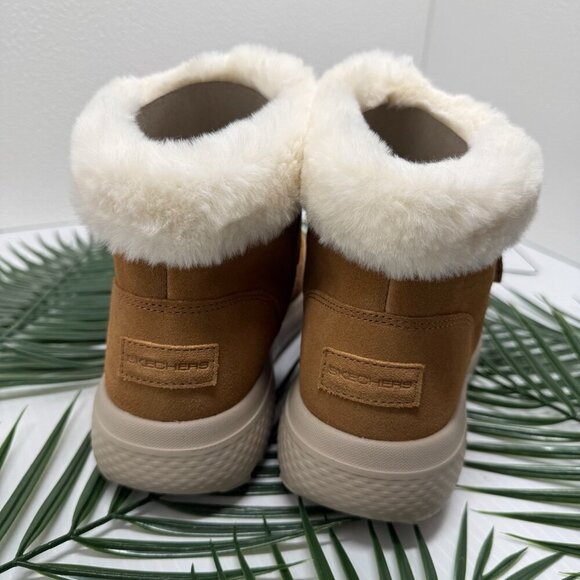 Skechers Suede Boots Women's Chestnut On-the-GO City 2 Winter Fling Size 7 - Picture 6 of 11